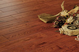 安信地板 纯实木地板 栎木 手刮艺术复古 亚花梨色