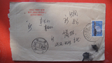 1981年 贴普票 广西灵山武利（壮文戳）--广西钦州 实寄封一枚