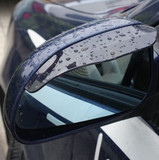 正品汽车后视镜倒车镜反光镜遮雨盖/晴雨挡雨眉对装车品黑/透明色