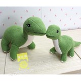 可爱绿恐龙毛绒玩具 长颈龙公仔 仿真绿恐龙 儿童礼物 家居摆设