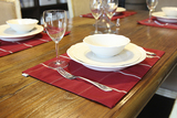 欧式高档西餐厅餐垫 西式餐巾双层餐桌布 咖啡色餐杯垫宜家风格
