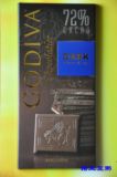 美国进口 Godiva 高迪瓦/歌帝梵 72%可可黑巧克力块 100克 现货