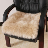 新款纯羊毛坐垫冬季车座垫汽车方垫羊毛单片无靠背垫家庭椅垫包邮
