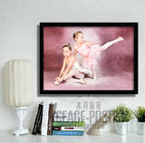 芭蕾装饰画有框画咖啡厅墙壁挂画儿童舞蹈教室海报琴房儿童房卧室