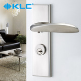 德国KLC现代简约室内门锁卧室房门锁具把手 单舌机械木门锁