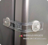 日本KM 粘胶式宝宝防夹手抽屉安全锁儿童防护饮水机柜门锁 满包邮