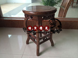 中式实木雕花小圆凳子明清古典仿古餐椅子家具整装促销厂家直销