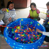 儿童钓鱼玩具池套装磁性小鱼水池玩沙戏水钓鱼玩具磁性生意套餐