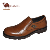 camel 骆驼男鞋 专柜正品 秋冬低帮日常休闲牛皮套脚皮鞋A2005118