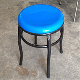 圆凳子 小圆铁凳 玻璃钢凳面流水线凳工厂车间工作凳塑料金属铁艺