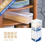 日本进口SANADA长方形保鲜盒 面条盒 筷子收纳盒 防尘餐具 密封盒