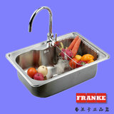 瑞士Franke弗兰卡厨房单槽304不锈钢水槽AAX610-62 选配龙头,正品