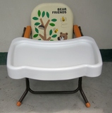 现货特价 出口日本时尚可折叠 婴儿宝宝儿童餐椅 免安装 高矮2款