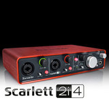 行货 Focusrite Scarlett 2i4 USB专业音频声卡接口 双话放