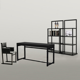现代简约 实木书桌书房书桌办公桌个性化定制定做黑橡木电脑桌 台