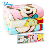 正品迪士尼婴儿毛毯新生儿童宝宝毯子空调毯双层加厚拉舍尔礼盒装