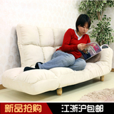 折叠布艺小沙发双人位小户型多功能坐卧两用沙发休闲简约卧室沙发