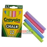 美国crayola绘儿乐文具6色12支装儿童标准 进口彩色粉笔51-0816