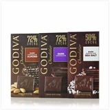 美国进口巧克力 GODIVA 72%纯黑巧克力块，坚果＋50%海盐黑巧