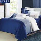 地中海四件套1.8m双人床上用品床单风格全棉纯棉被套1.5床品简约