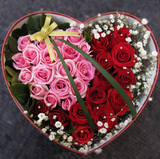 31朵玫瑰 礼盒装鲜花盒装鲜花 圣诞节鲜花 生日送花异地送花上门