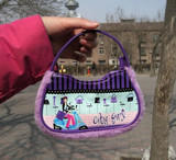 外贸出口现货欧美紫色小手包宴会包化妆包随身包特价只要3元