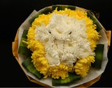 白色黄色菊花祭奠清明节冬至扫墓花束上海同城鲜花速递 浦东浦西