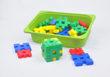 台湾游思乐幼儿园区角玩具大方块积木塑料拼插儿童空间感动手能力