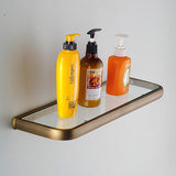全铜仿古欧式化妆品台架 置物架 层架 卫生间浴室收纳玻璃台 新款