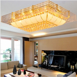 欧式大气客厅灯水晶灯长方形现代豪华家装饰卧室led水晶吸顶灯具