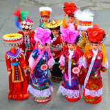 故宫吉祥物娟人民族娃娃人偶摆件 北京绢人出国礼品 送老外的礼物