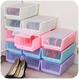 居家家抽屉式透明鞋盒塑料收纳靴子鞋盒子简易加厚鞋子整理收纳盒