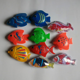 儿童钓鱼玩具磁性双面鱼塑料小鱼竿夏季戏水套装宝宝广场游乐生意