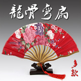 女士折扇 扇子 绢扇 中国特色传统工艺品 送老外事出国商务小礼品