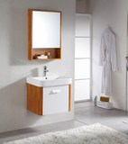 实木橡胶木浴室柜组合小户型现代中式洗漱台洗手洗脸盆挂墙吊柜