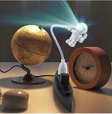 创意节能实用 超萌迷你USB宇航员LED小夜灯 太空人usb电脑灯台灯