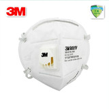 3M9001V 9002V呼吸阀防尘口罩防粉尘雾霾PM2.5过滤口罩耳带头戴式