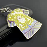中国旅游纪念品唐装龙袍挂件定制LOGO刻字钥匙扣钥匙圈钥匙链
