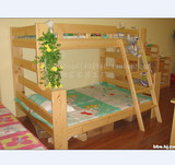 东莞100%全实木松木家具多功能组合儿童 订制定做高低子母床1.5米