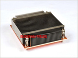1U铜底铝散热片散热器 1150/1156/1155 CPU被动散热器 超静音