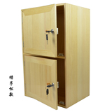 带门带锁储物柜小书柜子自由组合格子柜置物柜收纳柜简易实木特价