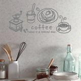 coffee墙贴  唯美咖啡店铺橱窗门玻璃贴纸  厨瓷砖个性水果贴画