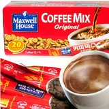 麦斯威尔咖啡 摩卡味咖啡 韩国进口特产 盒装 速溶咖啡240g