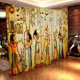 金莎屏风隔断 时尚玄关，客厅酒店 简欧埃及壁画，1扇特价 Q-13