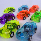 透明回力惯性小车儿童塑料环保小汽车模型经典男孩迷你汽车玩具