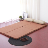 便携榻榻米垫可拆洗双人床懒人床  时尚日式四块折叠床垫 午休垫