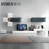 vima维玛家居客厅现代简约视听组合柜电视听吊柜定制定做CJZB088
