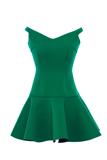 Chictopia 刘清扬官网14CB-LYQ01（绿色）基础款绿色连衣裙