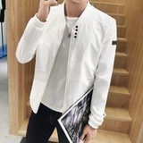 青年夹克男学生韩版外套2016春季新款日系薄款潮流修身男士棒球服