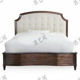 实木床新中式床 1.8米田园床现代别墅样板房床美式床高端卧室家具